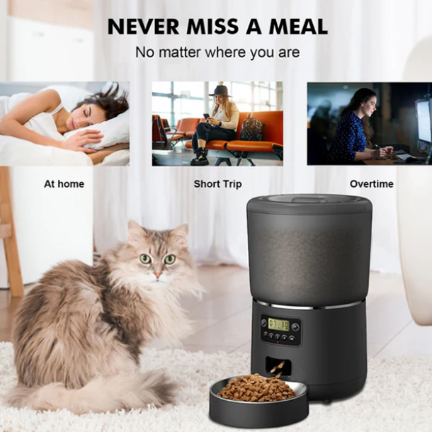 4L Automatic Smart Remote Pet Feeder