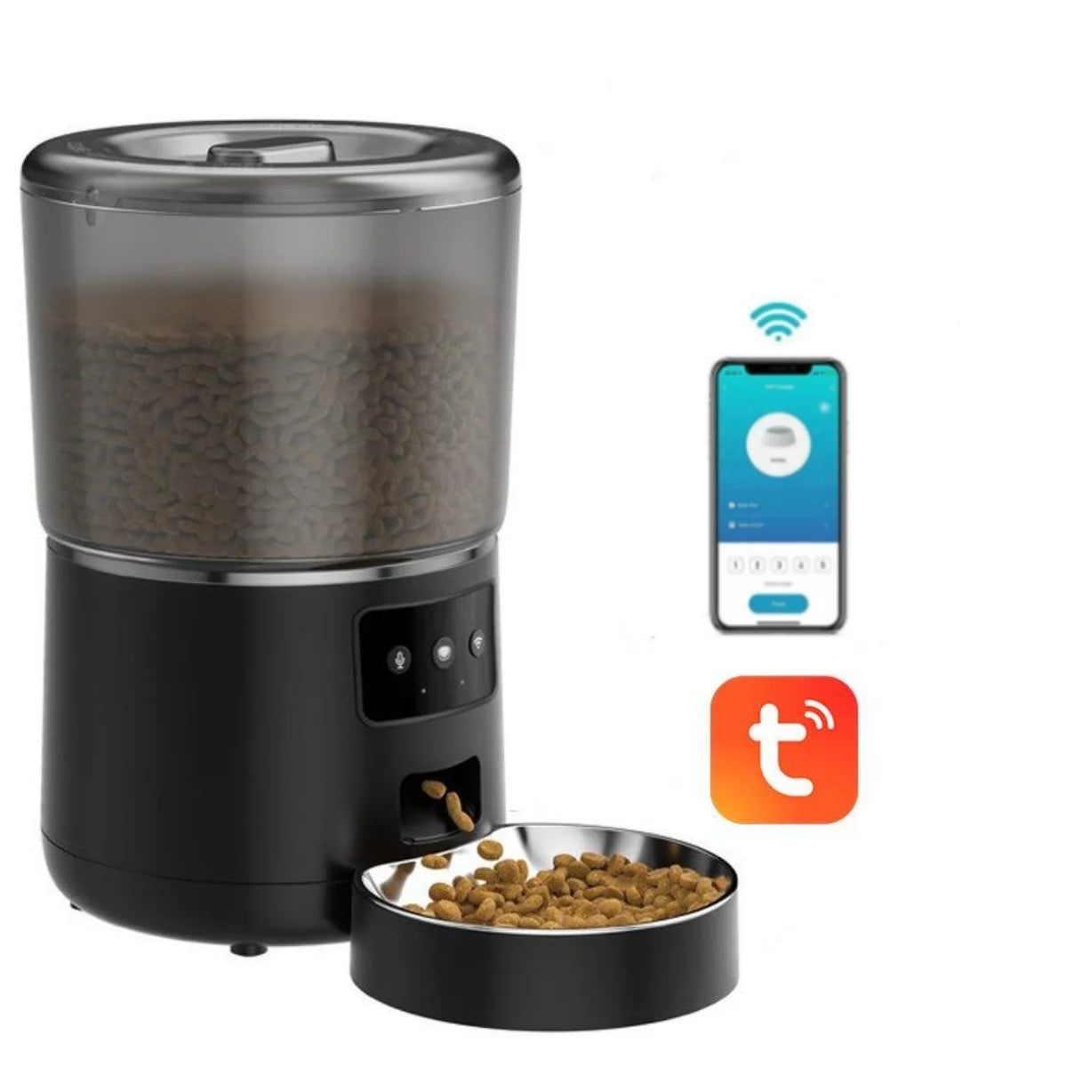 4L Automatic Smart Remote Pet Feeder