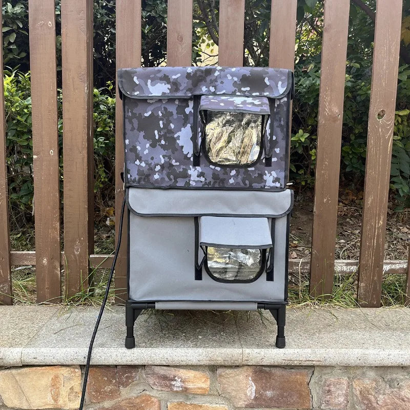Outdoor Waterproof Warm Heated Winter Cat House