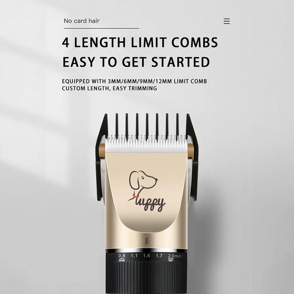 Rechargeable Pet Hair Trimmer & Grooming Kit