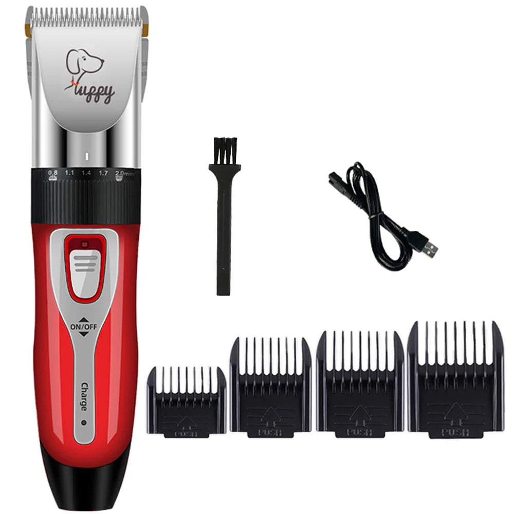 Rechargeable Pet Hair Trimmer & Grooming Kit