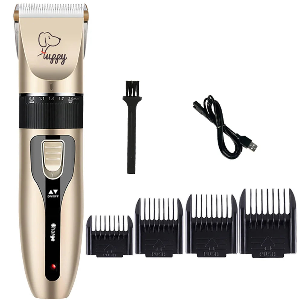 Rechargeable Pet Hair Trimmer & Grooming Kit