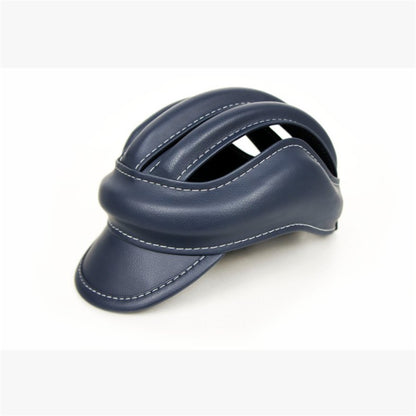 Leather bike and skateboard lightweight helmet