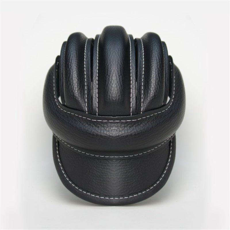 Leather bike and skateboard lightweight helmet