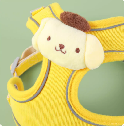 Small Dog Vest-Style Breathable Colorful Leash