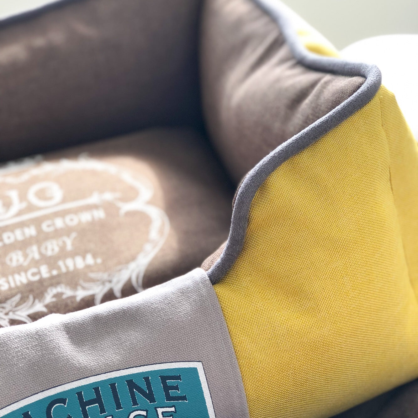 Luxury Canvas Pet Bed - Washable, Non-Slip & Supportive