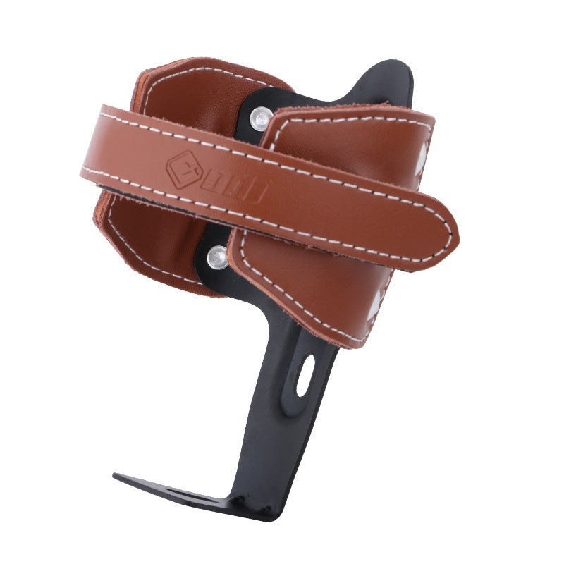 Vintage Cowhide Motorcycle Bottle Cage