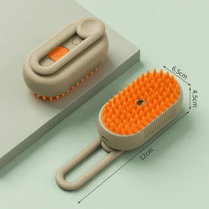 Steamy Pet Brush for Shedding & Grooming