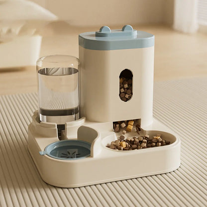 Automatic Pet Feeder and Water Fountain Combo