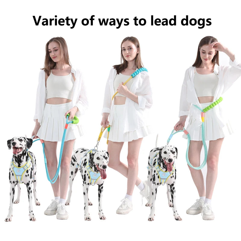 Versatile Pet Traction Leashes with a Foam Handle 1.5 Meter