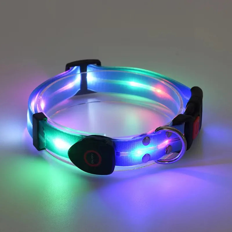 Led Dog Leash Walking Safety USB Rechargeable