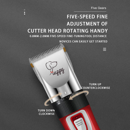 Rechargeable Pet Hair Trimmer & Grooming Kit