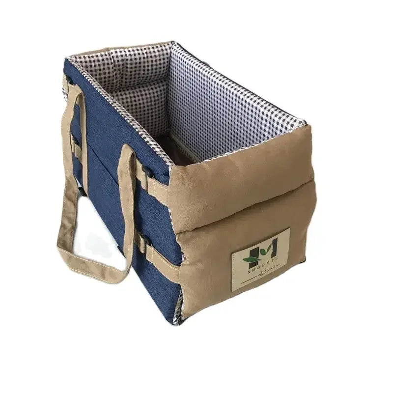 Dog & Cat Car Console Seat with Safety Tether
