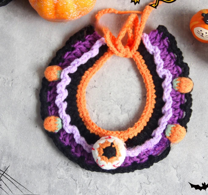 Handwoven Halloween Bandana for Pets