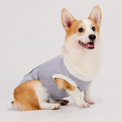 Soft and non-restrained pet licking protective clothing for postoperative recovery period