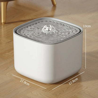 3L Electric Silent Cat Drinker with Automatic Circulation and Filtration