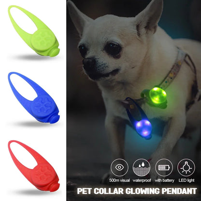 Glowing LED Pendant for Pet Collars