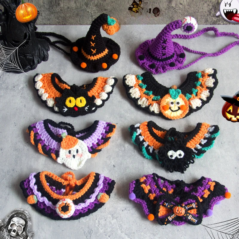 Handwoven Halloween Bandana for Pets