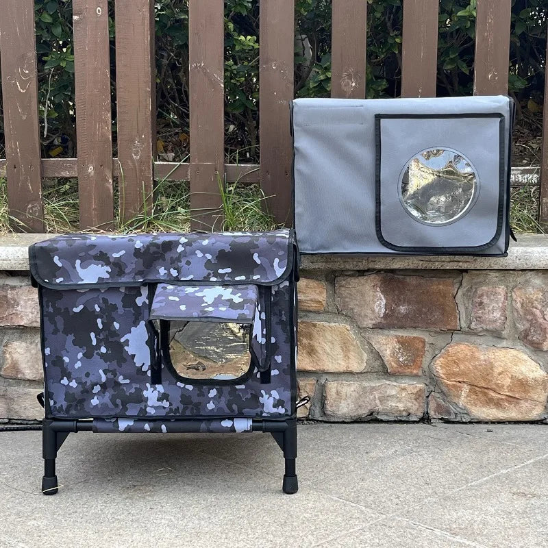Outdoor Waterproof Warm Heated Winter Cat House