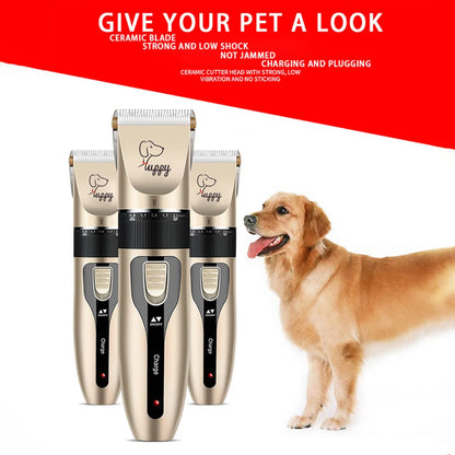 Rechargeable Pet Hair Trimmer & Grooming Kit
