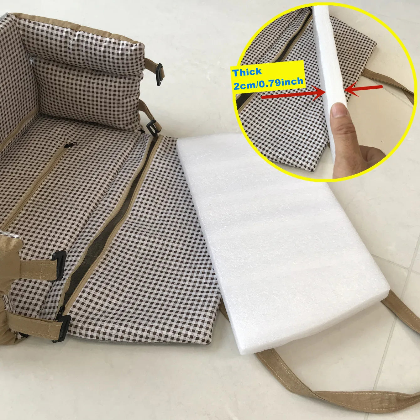 Dog & Cat Car Console Seat with Safety Tether