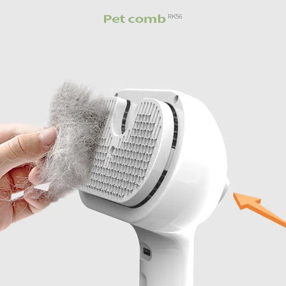 Steamy Pet Brush for Shedding & Grooming