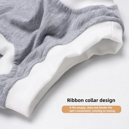 Soft and non-restrained pet licking protective clothing for postoperative recovery period