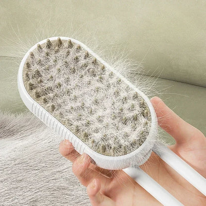 Steamy Pet Brush for Shedding & Grooming