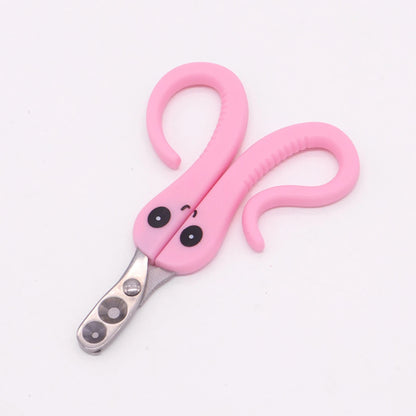Professional anti-cut stainless steel cat nail clippers suitable for small cats and dogs