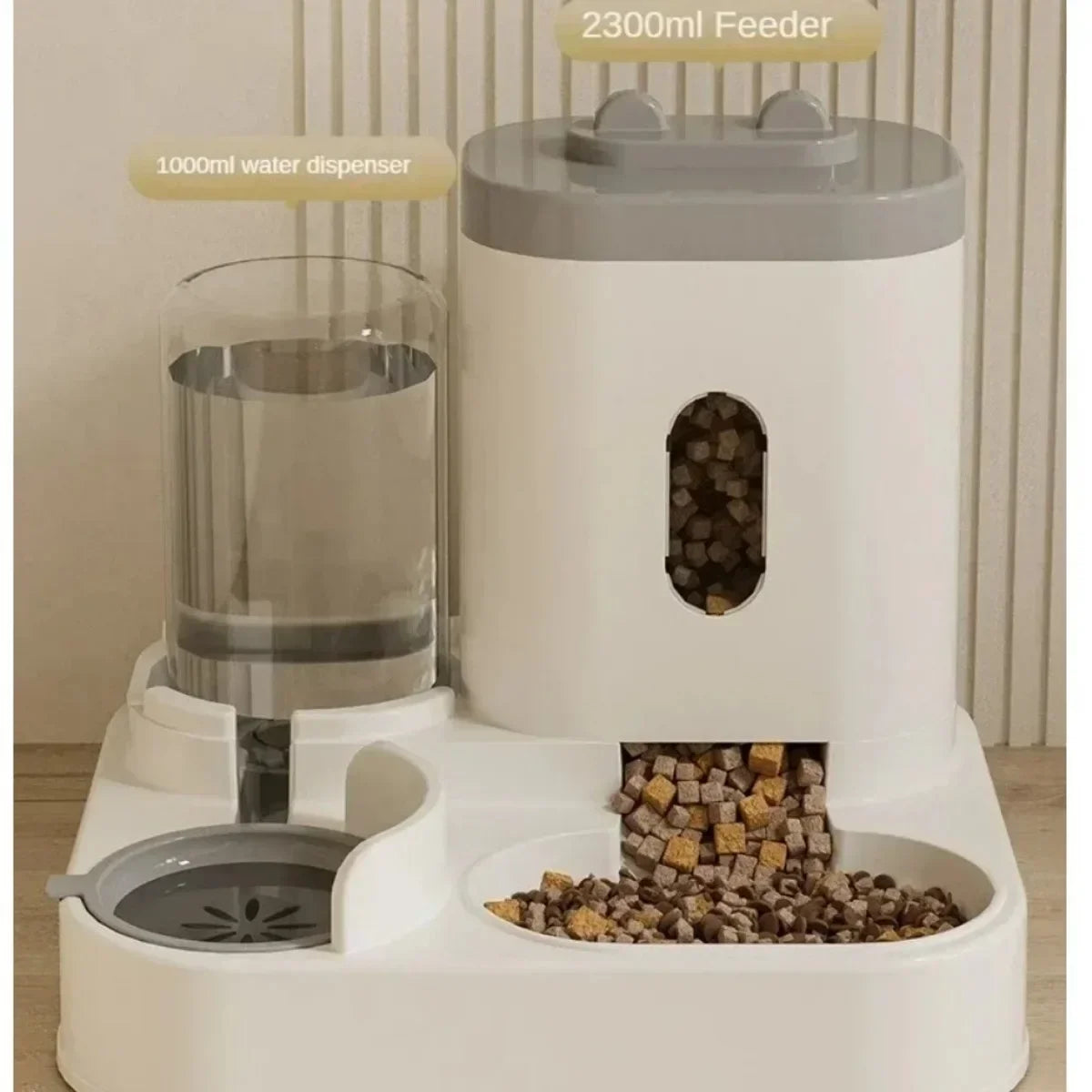 Automatic Pet Feeder and Water Fountain Combo