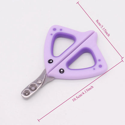 Professional anti-cut stainless steel cat nail clippers suitable for small cats and dogs