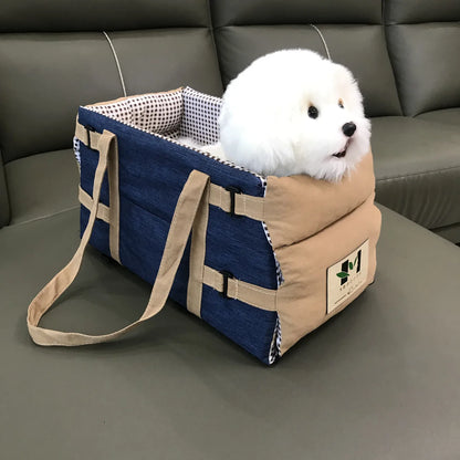 Dog & Cat Car Console Seat with Safety Tether