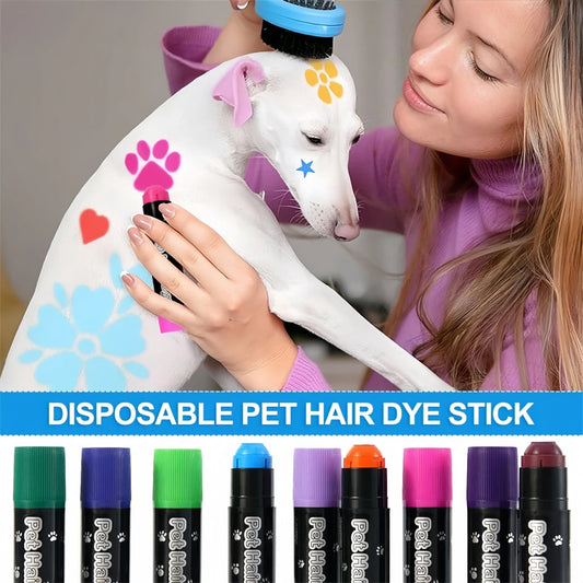 12Colors Pet Hair Dye Washable Safe Hair Dyeing Pets Temporary Colors