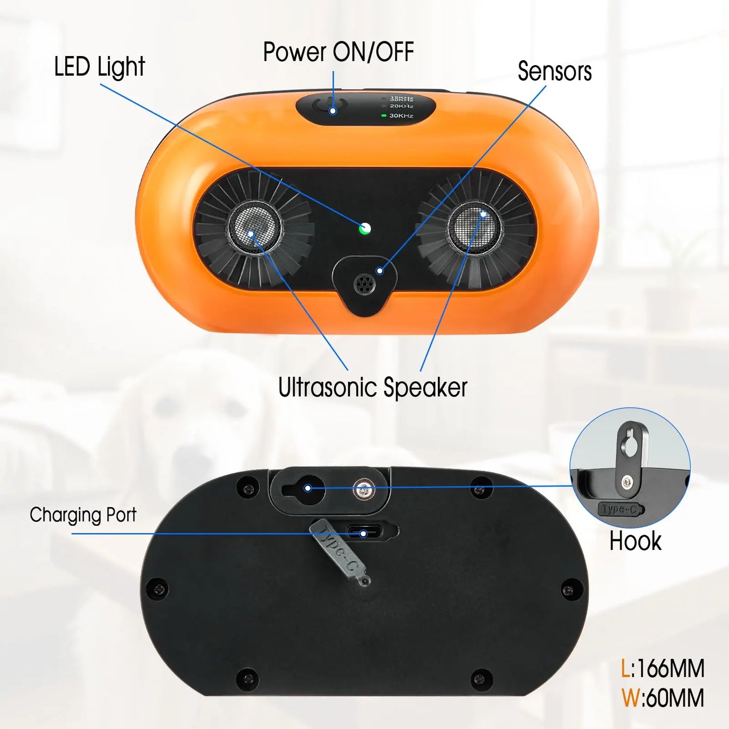 Ultrasonic Anti Barking Device for Dog