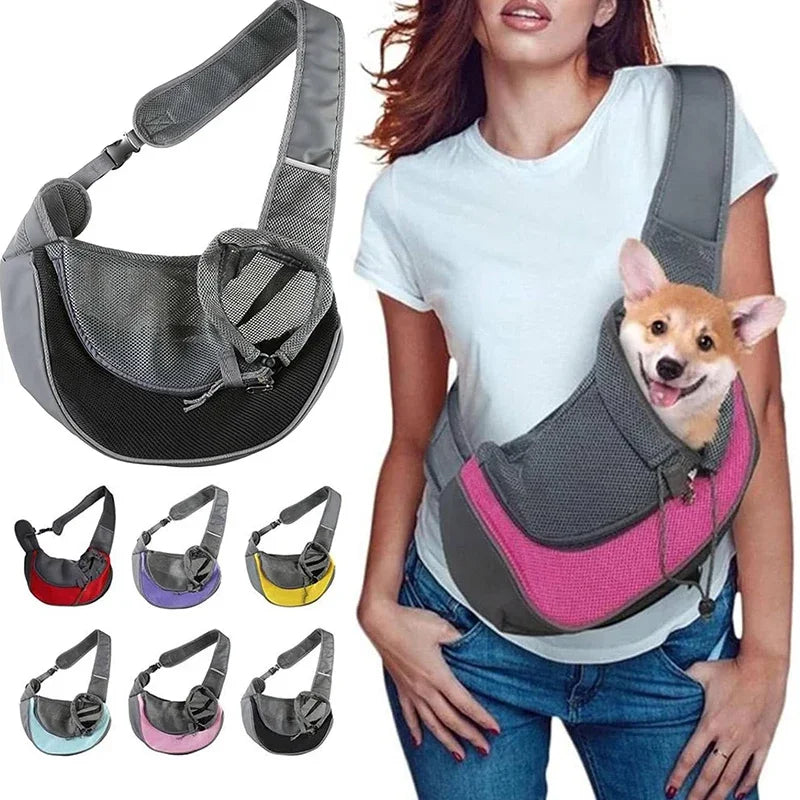 Lightweight Mesh Puppy Shoulder Bag