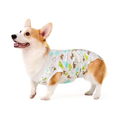 Soft and non-restrained pet licking protective clothing for postoperative recovery period