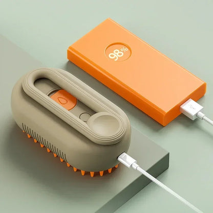 Steamy Pet Brush for Shedding & Grooming