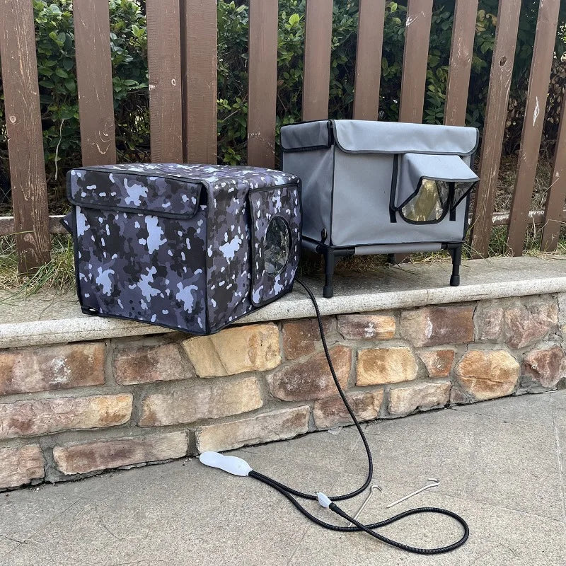 Outdoor Waterproof Warm Heated Winter Cat House