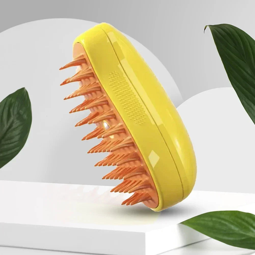 Steamy Pet Brush for Shedding & Grooming