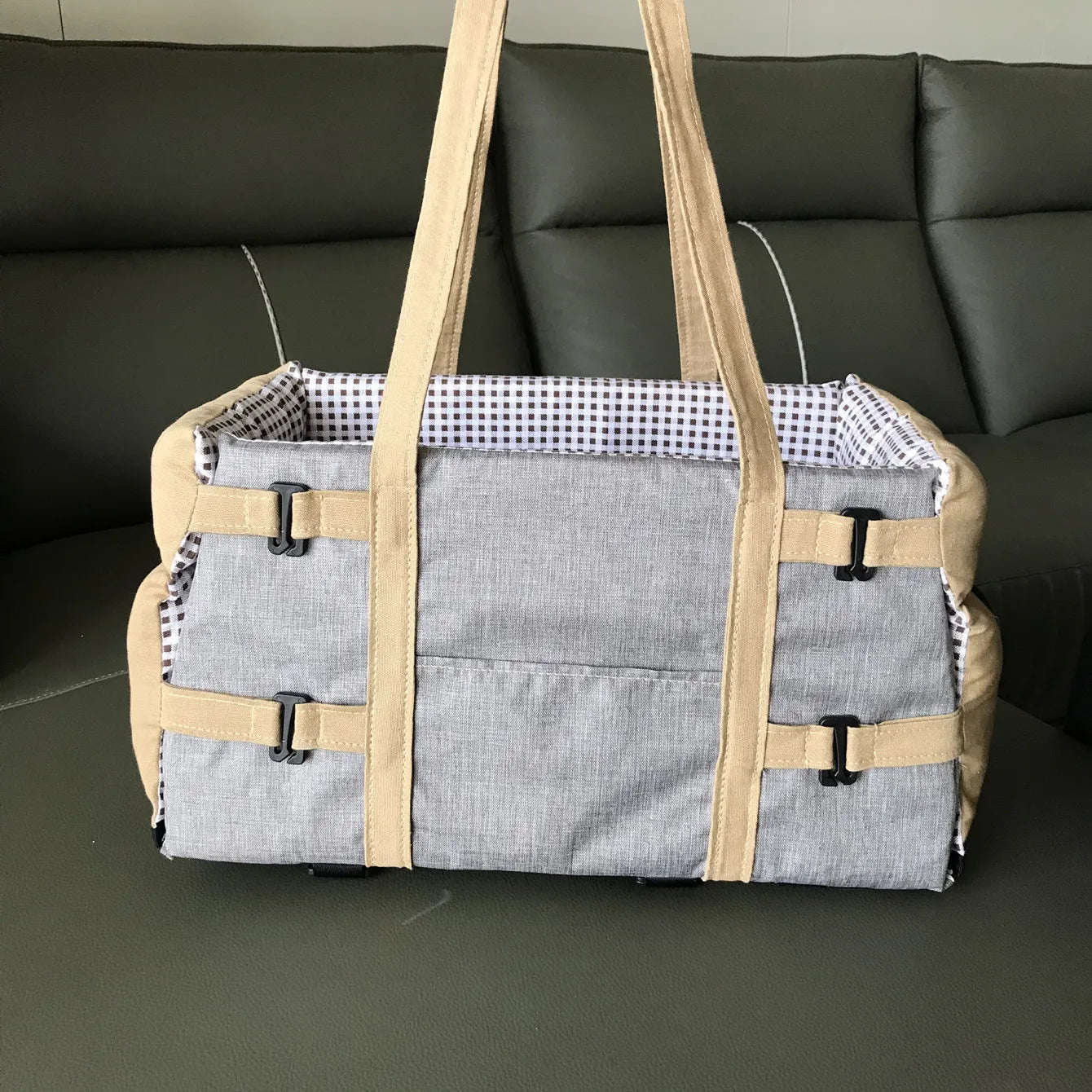 Dog & Cat Car Console Seat with Safety Tether