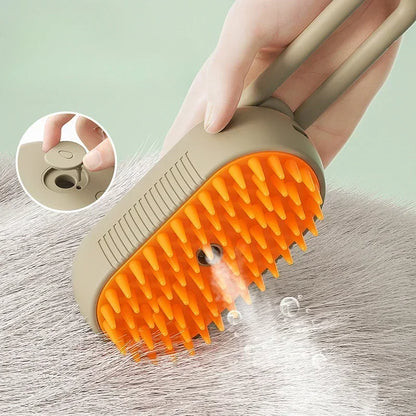 Steamy Pet Brush for Shedding & Grooming
