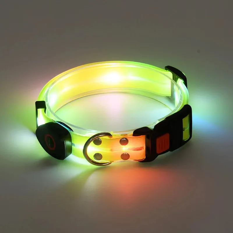 Led Dog Leash Walking Safety USB Rechargeable