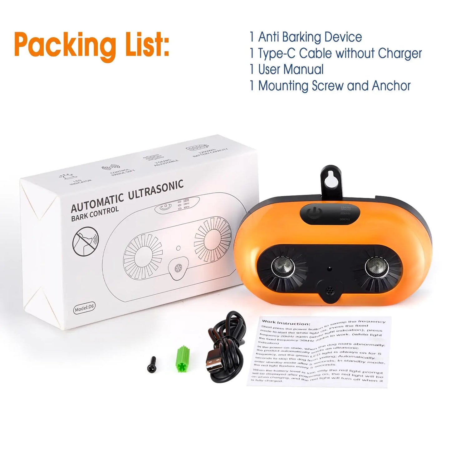 Ultrasonic Anti Barking Device for Dog