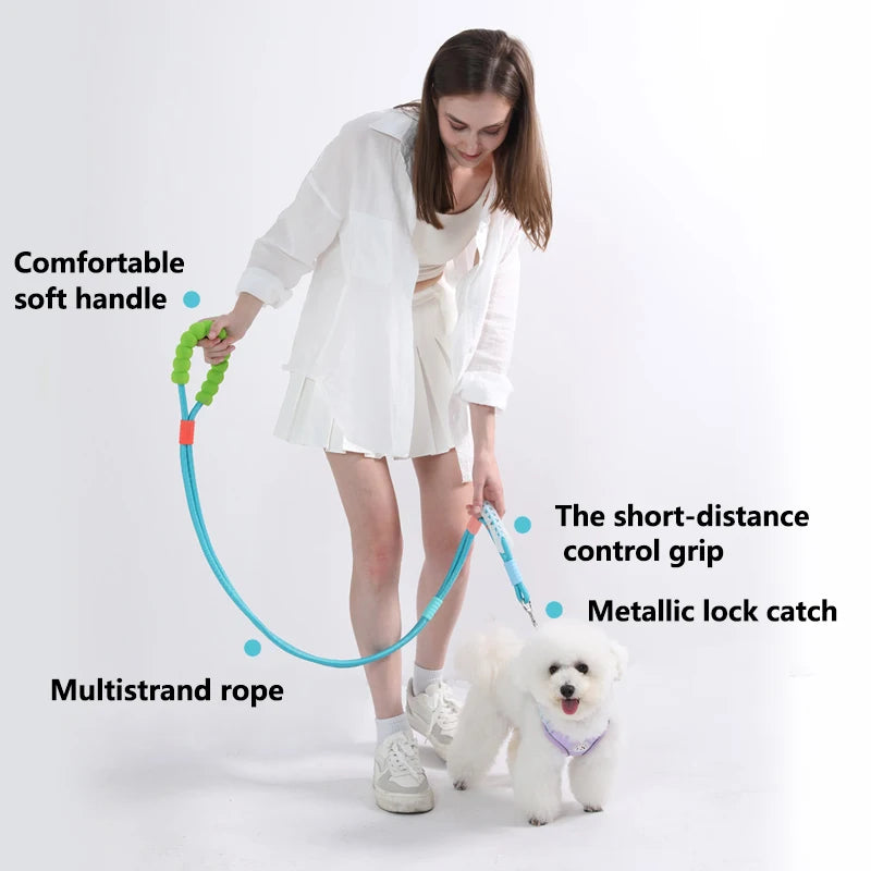 Versatile Pet Traction Leashes with a Foam Handle 1.5 Meter
