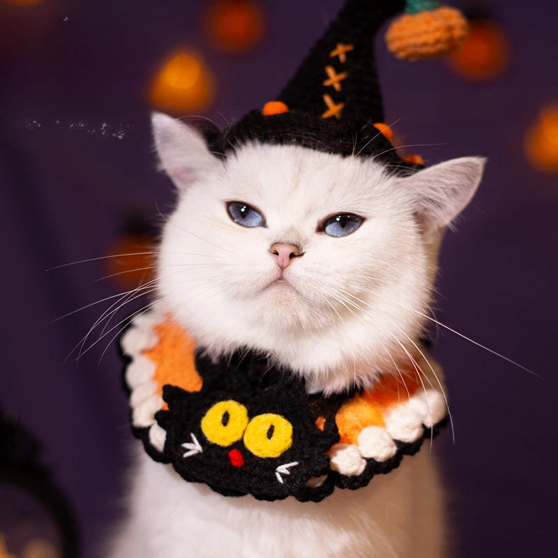 Handwoven Halloween Bandana for Pets