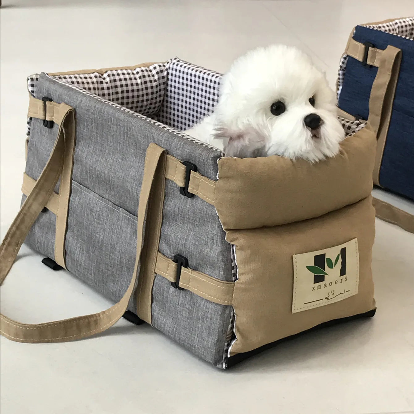 Dog & Cat Car Console Seat with Safety Tether