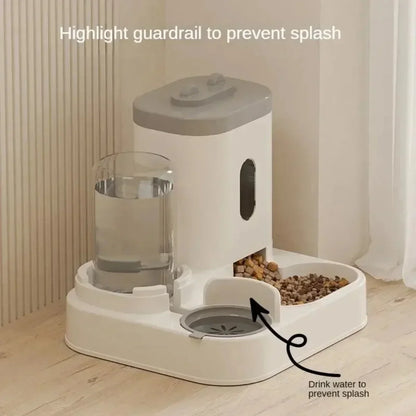 Automatic Pet Feeder and Water Fountain Combo