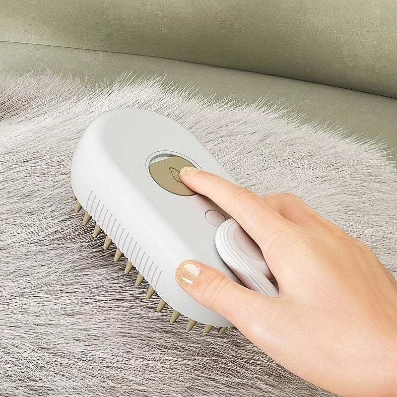 Steamy Pet Brush for Shedding & Grooming