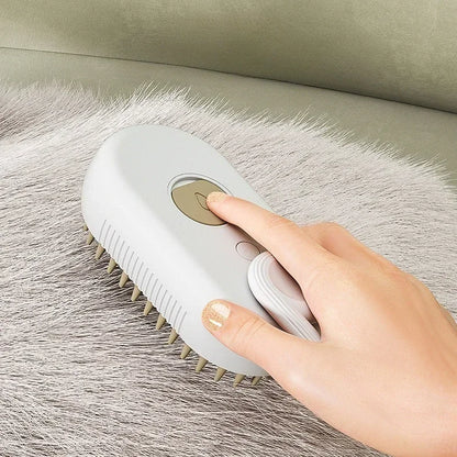 Steamy Pet Brush for Shedding & Grooming