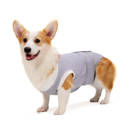 Soft and non-restrained pet licking protective clothing for postoperative recovery period